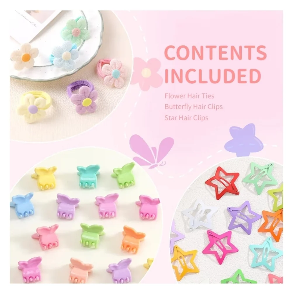 889 pcs Colorful Hair Accessories Set